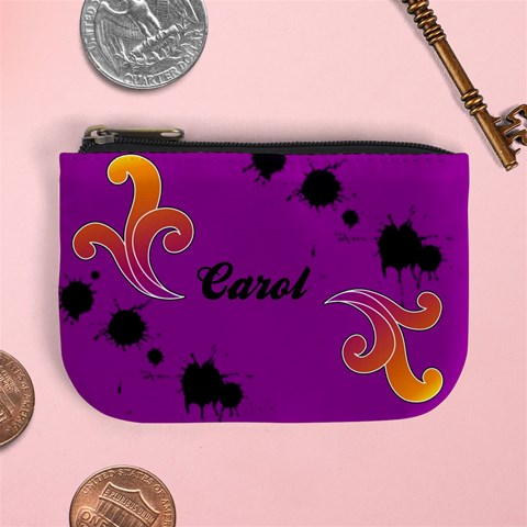 Mini Coin Purse Funky Alley 03 By Carol Front