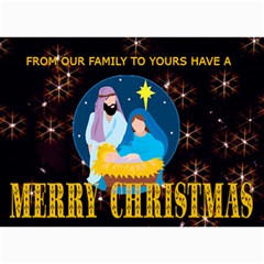 Nativity Scene Christmas Card 1 - 5 x 7 Photo Cards Nativity Scene Christmas Card 1 - 5 x 7 Photo Cards