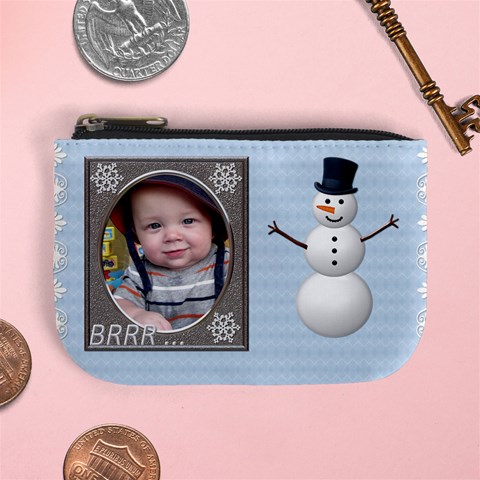 Winter Kid Fun Mini Coin Purse By Lil Front