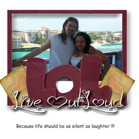 Live Out Loud By Amarie 12 x12  Scrapbook Page - 1