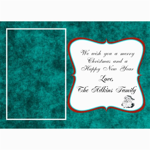 Christmas Card 2011 By Brooke 7 x5  Photo Card - 1