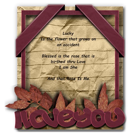I Love You By Amarie 12 x12  Scrapbook Page - 1
