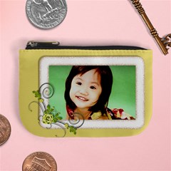 mini coin purse - love - yellow