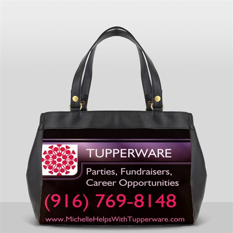 Oversized Office Handbag (two Sided) By Michelle Jimenez Front