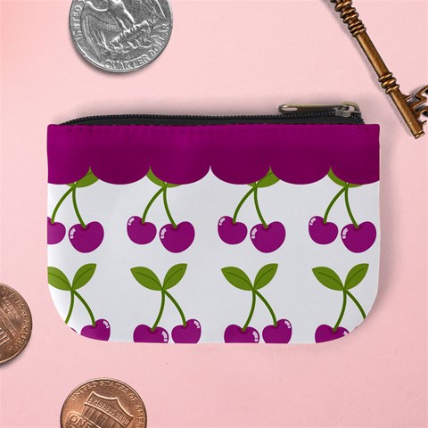 Cherry Mini Coin Purse 02 By Carol Back