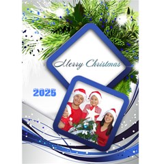 Blue and Silver Christmas 2025 (5x7) card - Greeting Card 5 x 7 Blue and Silver Christmas 2025 (5x7) card - Greeting Card 5 x 7