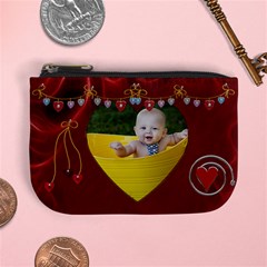 Lotsa Red Hears Mini Coin Purse