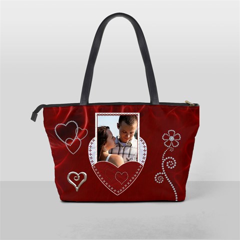 Red Hot Classic Shoulder Handbag By Lil Back