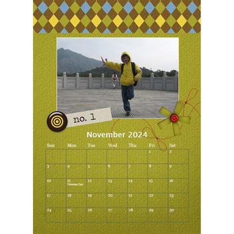 Desktop Calendar 6  X 8 5  : For The Boys By Jennyl Nov 2024