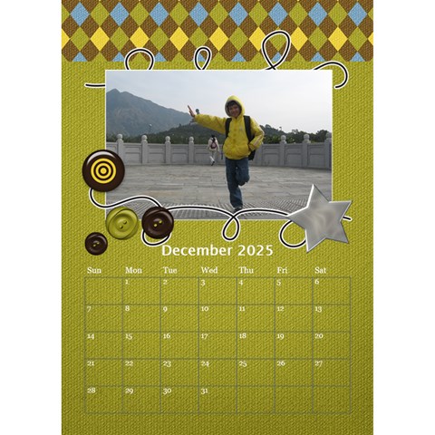 Desktop Calendar 6  X 8 5  : For The Boys By Jennyl Dec 2025