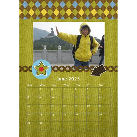 Desktop Calendar 6  X 8 5  : For The Boys By Jennyl Jun 2025