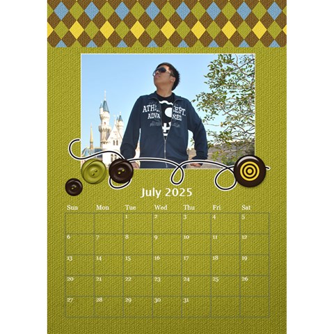 Desktop Calendar 6  X 8 5  : For The Boys By Jennyl Jul 2025