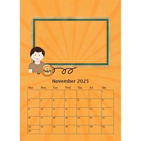 Desktop Calendar 6  X 8 5 : Cool Dude By Jennyl Nov 2025