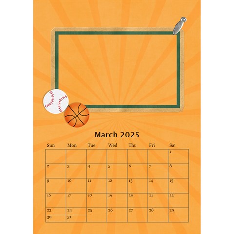 Desktop Calendar 6  X 8 5 : Cool Dude By Jennyl Mar 2025