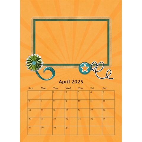 Desktop Calendar 6  X 8 5 : Cool Dude By Jennyl Apr 2025
