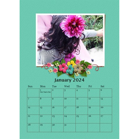 Desktop Calendar 6  X 8 5 : My Sweet Lil  Princess By Jennyl Jan 2024