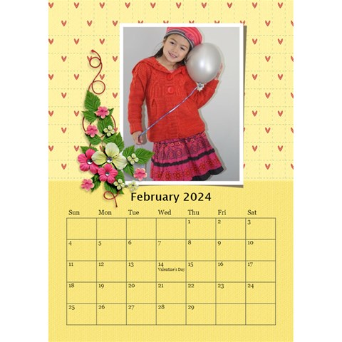 Desktop Calendar 6  X 8 5 : My Sweet Lil  Princess By Jennyl Feb 2024