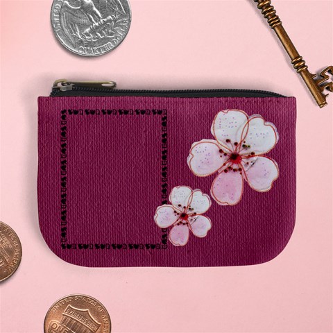 Flower Mini Coin Purse By Elena Petrova Front