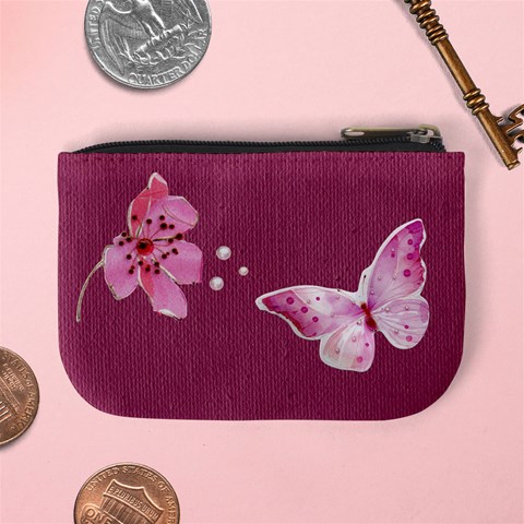 Flower Mini Coin Purse By Elena Petrova Back