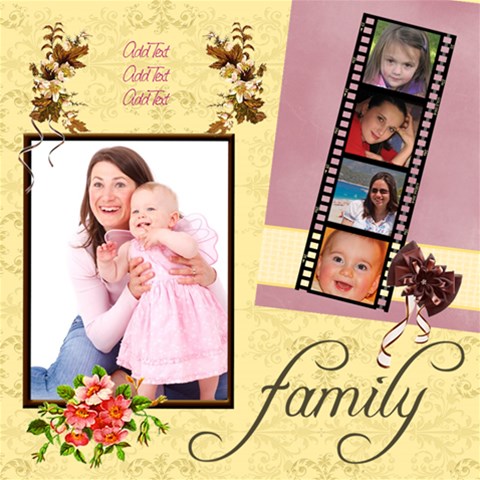 Victorian Floral 12 x12  Scrapbook Page - 1
