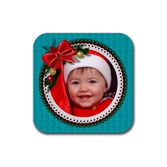 Christmas Coaster - Rubber Coaster (Square)