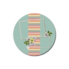 Coaster: Stripes - Rubber Coaster (Round) Coaster: Stripes - Rubber Coaster (Round)