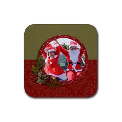 Coaster: Christmas1 - Rubber Coaster (Square)