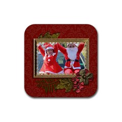 Coaster: Christmas3 - Rubber Coaster (Square)