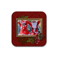 Coaster: Christmas3 - Rubber Coaster (Square)