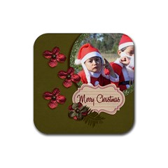 Coaster: Christmas4 - Rubber Coaster (Square)