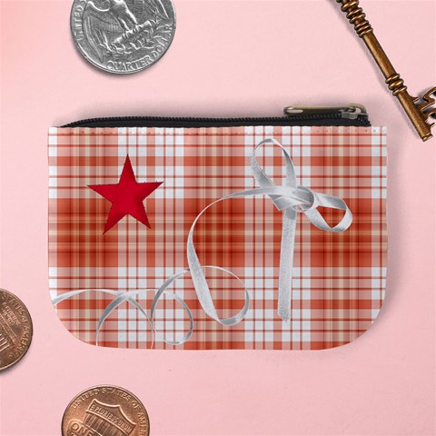Mini Coin Purse Red Stars By Laurrie Back