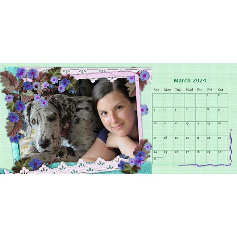 Little Flowers Desktop Calendar By Deborah Mar 2024
