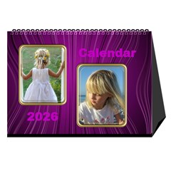 My Pink Desk Calendar - Desktop Calendar 8.5  x 6 