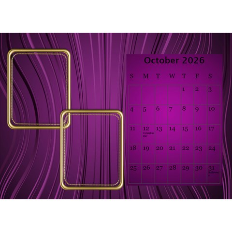 My Pink Desk Calendar By Deborah Oct 2026