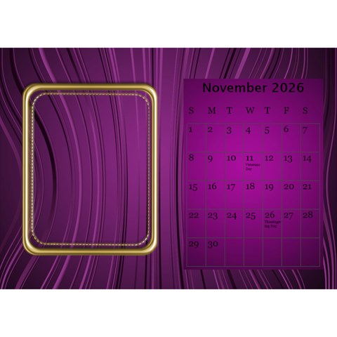 My Pink Desk Calendar By Deborah Nov 2026