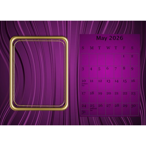My Pink Desk Calendar By Deborah May 2026