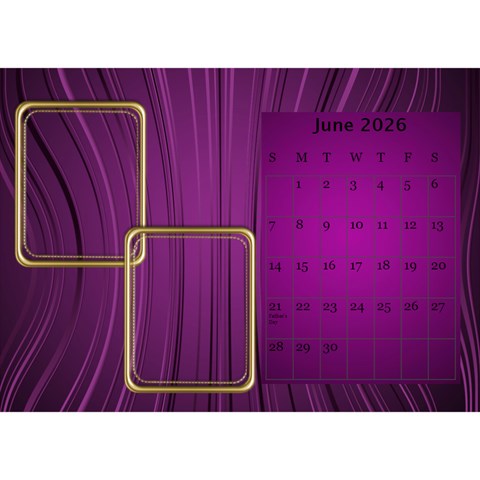 My Pink Desk Calendar By Deborah Jun 2026