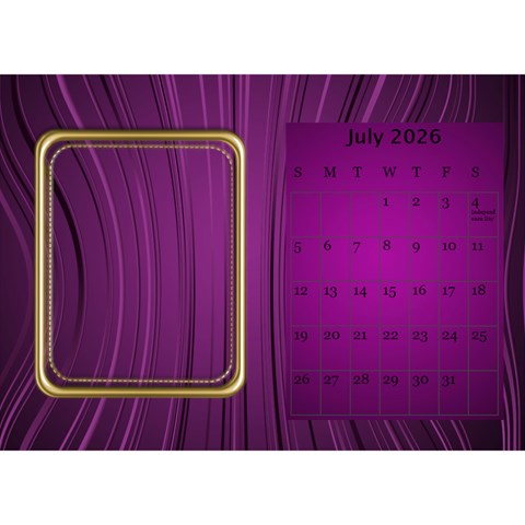 My Pink Desk Calendar By Deborah Jul 2026