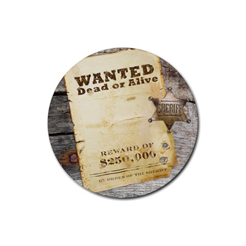 Cowboy´s Partu Round Coaster 01 By Carol Front