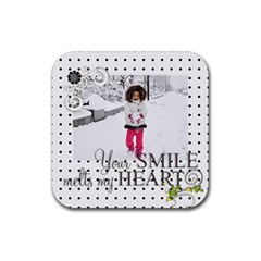 coaster - love - s1 - Rubber Coaster (Square)