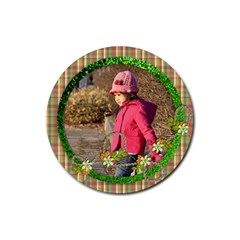 christmas - coaster 3 - Rubber Coaster (Round)