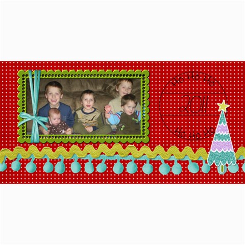 Ho Ho Ho Card By Martha Meier 8 x4  Photo Card - 2
