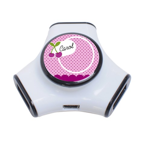 Cherry 3 Port Usb Hub By Carol Front