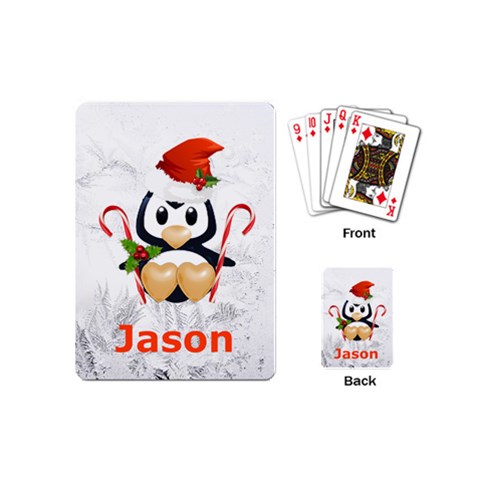Mini Playing Cards Stocking Stuffer Gift Penguin By Laurrie Back