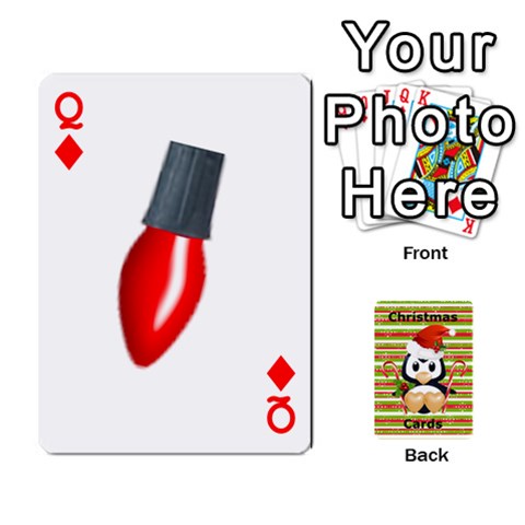Queen Christmas Cards Stocking Stuffer By Laurrie Front - DiamondQ