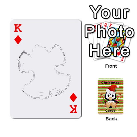 King Christmas Cards Stocking Stuffer By Laurrie Front - DiamondK