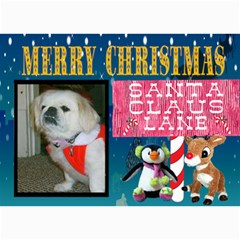 santa Claus Lane Christmas Card - 5 x 7 Photo Cards santa Claus Lane Christmas Card - 5 x 7 Photo Cards