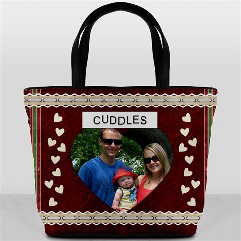 Cuddles And Kisses Bucket Bag By Lil Front
