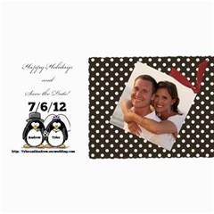 Pengin Save the Date - 4  x 8  Photo Cards