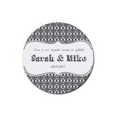 Wedding Favor Coaster - Rubber Coaster (Round)